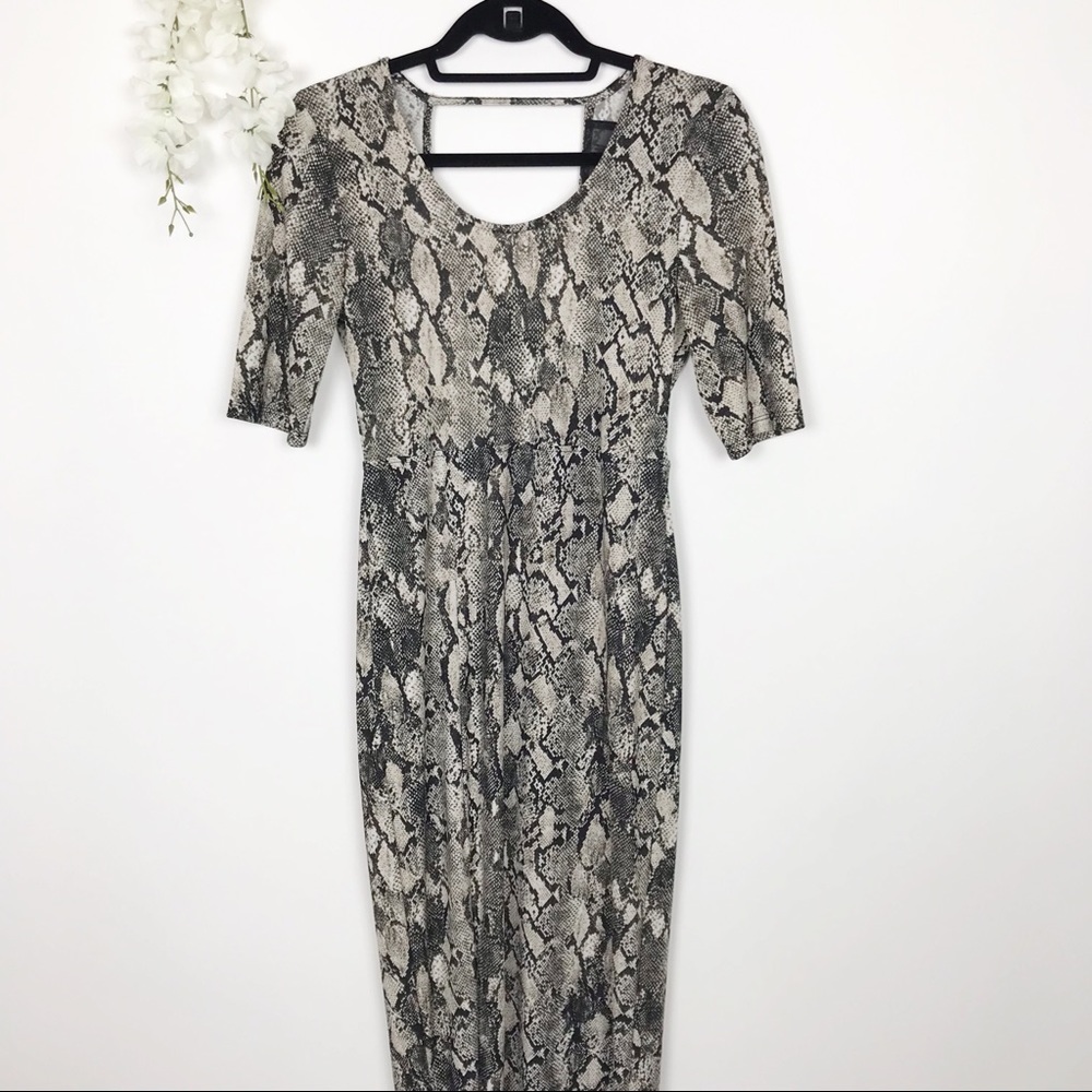 H&M Animal Print Maxi Dress